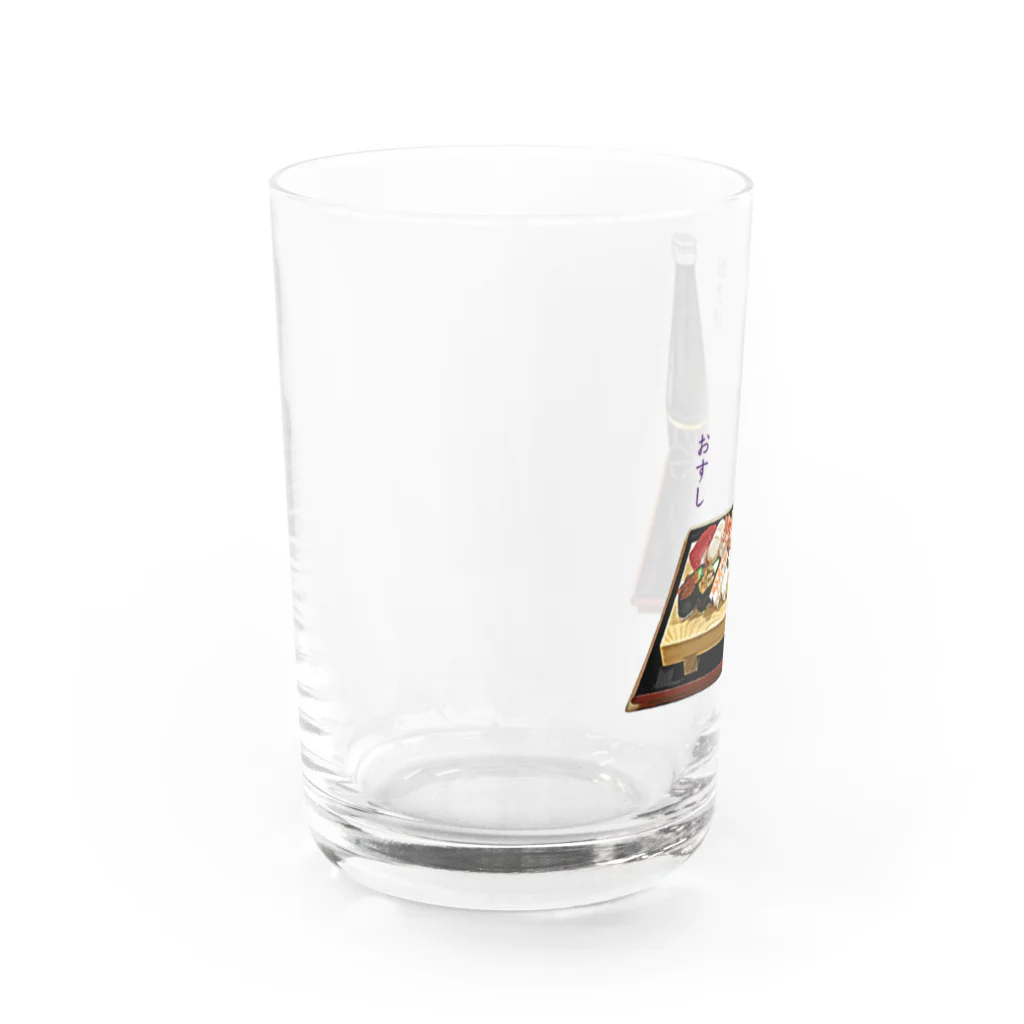 脂身通信Ｚのときめき晩酌セット（お寿司と日本酒・冷酒） Water Glass :left