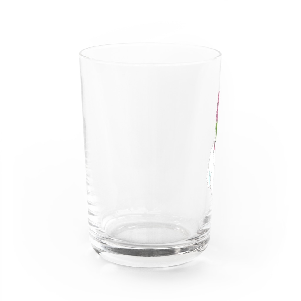 ときめきの源のウェスティーにヒヤシンス Water Glass :left