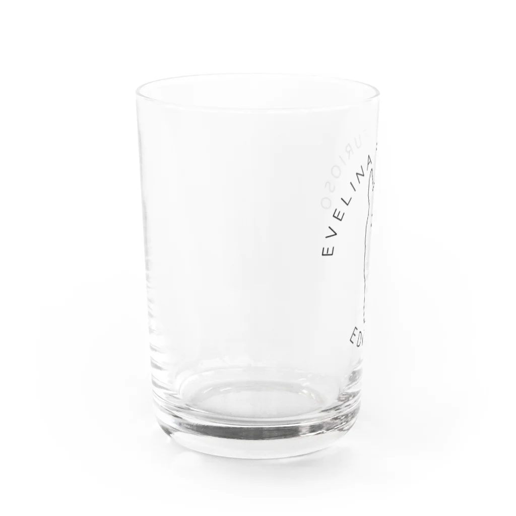 TaikiRacingClubShopのmarulogo【EDI】kuro Water Glass :left