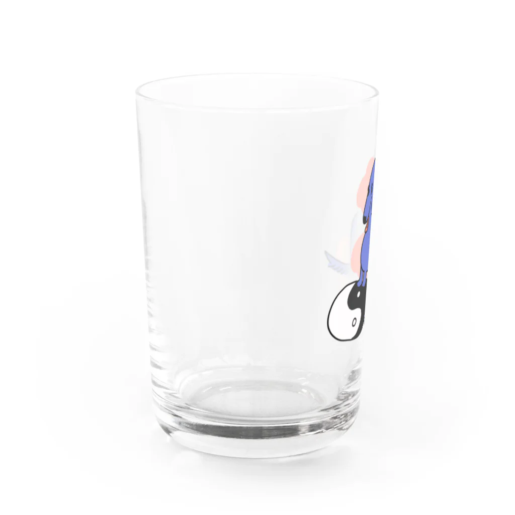 Ying Yang DOGのyinyang dog クッション Water Glass :left