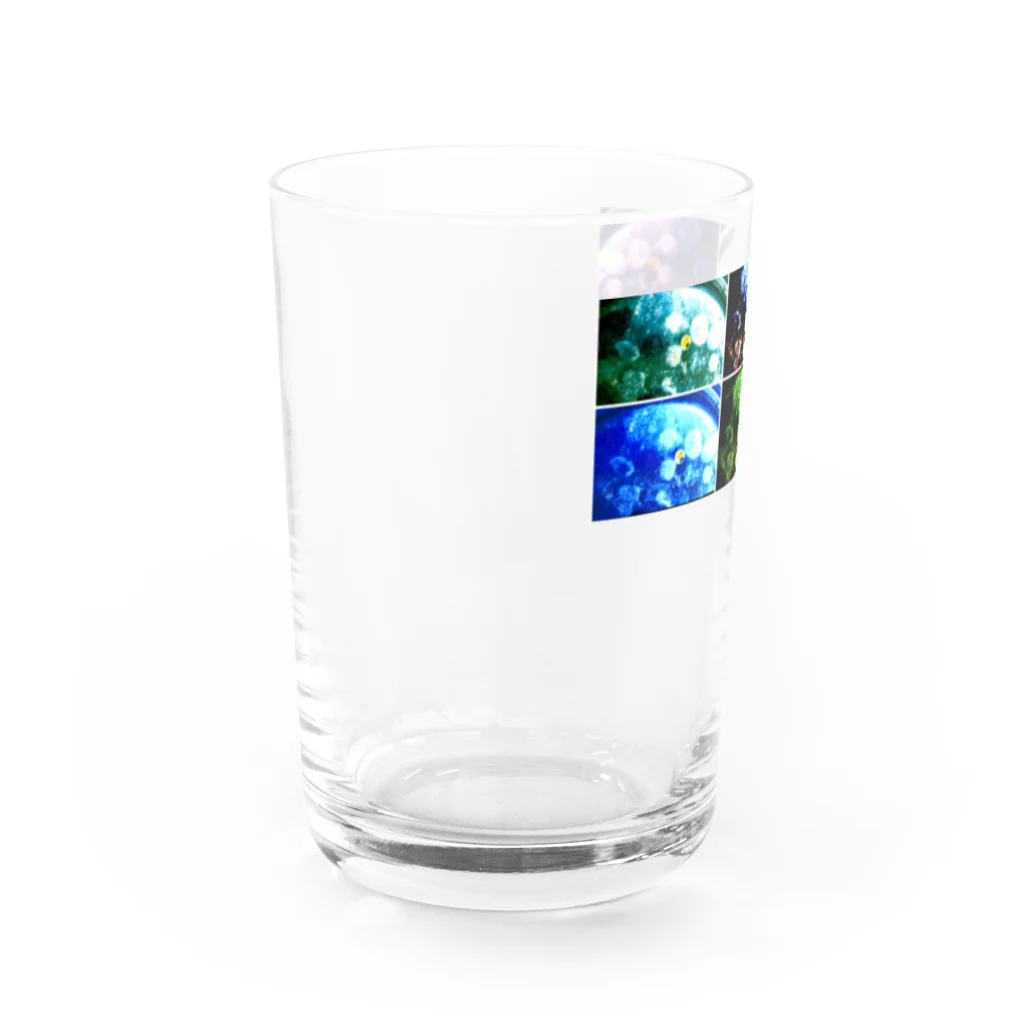 MUGURa-屋の氷中花モザイク グラス左面