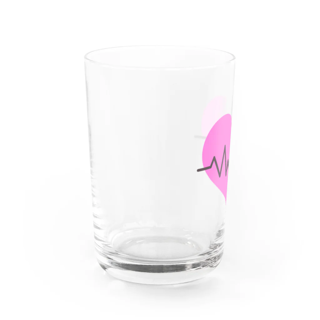 ＰａＮのHeart ECG Water Glass :left