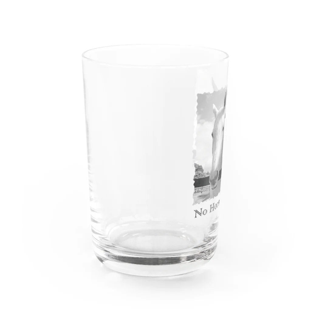 SHOP HAPPY HORSES（馬グッズ）のスピプー（モノクロ） Water Glass :left