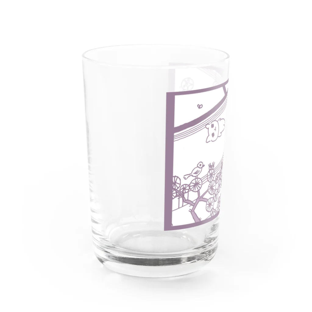 ねずみさんのブティックのengawa 紫 Water Glass :left
