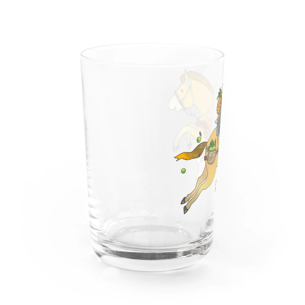 poniponiの馬とヤギ、南国フルーツを収穫 Water Glass :left