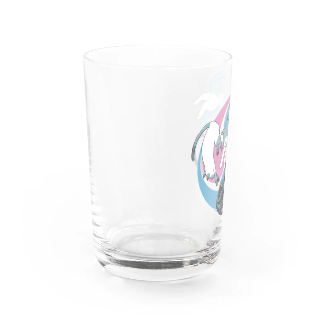 ねこの４きょうだいのねこの４きょうだい Water Glass :left
