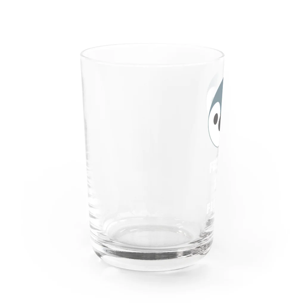 Freddie's Fluffy Shopのfreddie_withtxt_white Water Glass :left