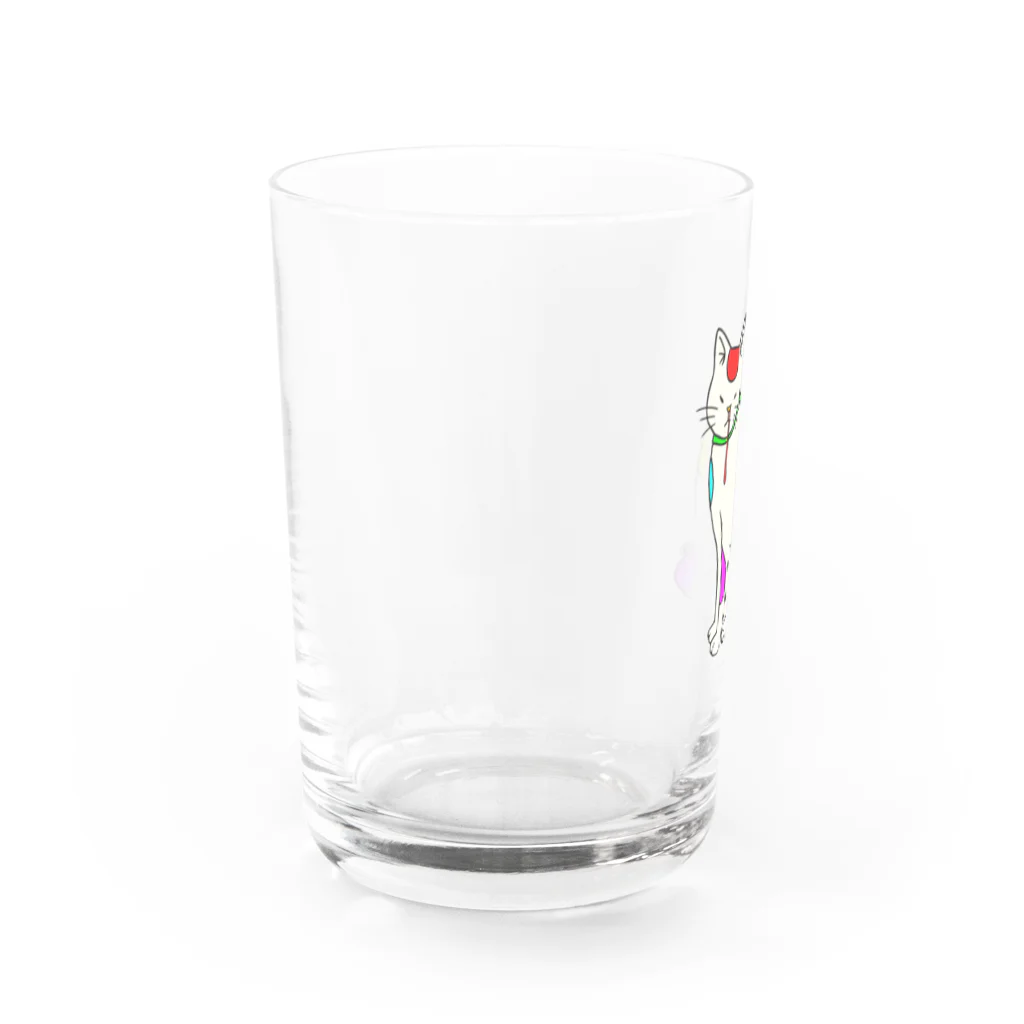 アソマサヤの背筋良い猫 Water Glass :left