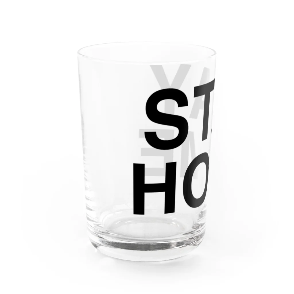 TOKYO LOGOSHOP 東京ロゴショップのSTAY HOME-ステイホーム- Water Glass :left