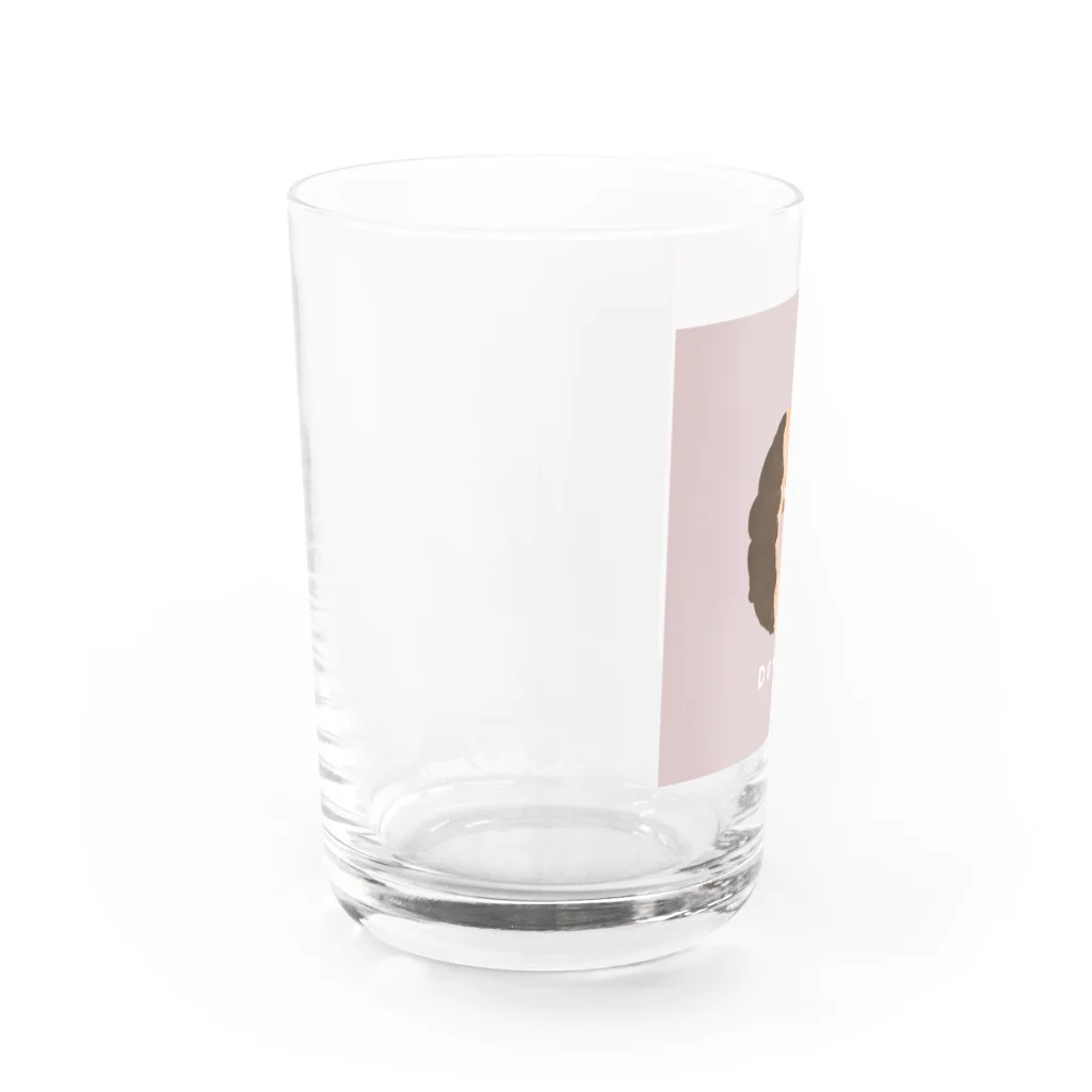 ユリコザラメのだいすきなドーナッツ Water Glass :left