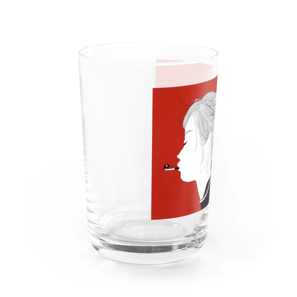 石松チ明 不美人画店のいたづら Water Glass :left