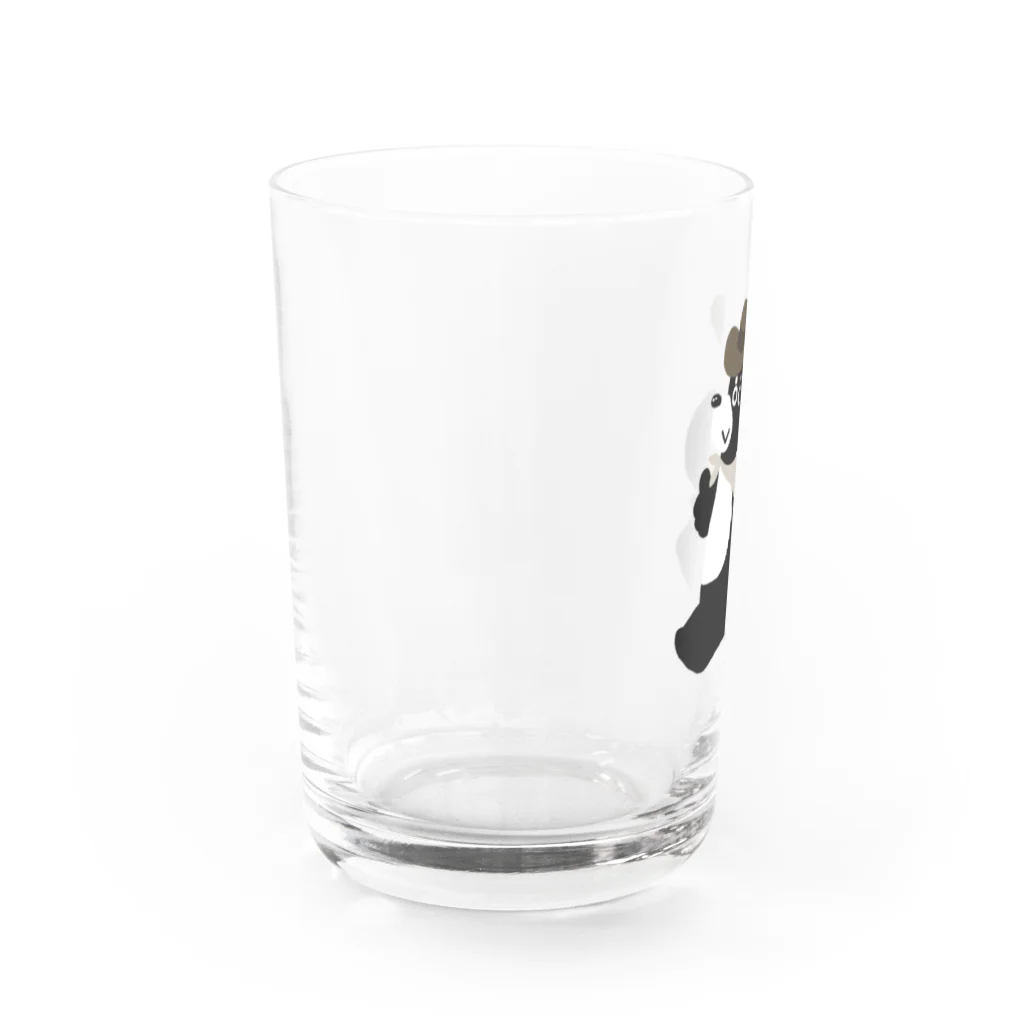 toko-san's cafeのお散歩クマ　ハウデイver Water Glass :left