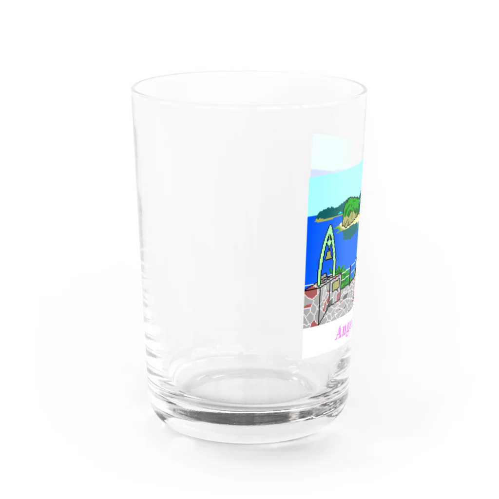 ゲイムマンの店の“恋人の聖地” エンジェルロード ドット絵 Water Glass :left