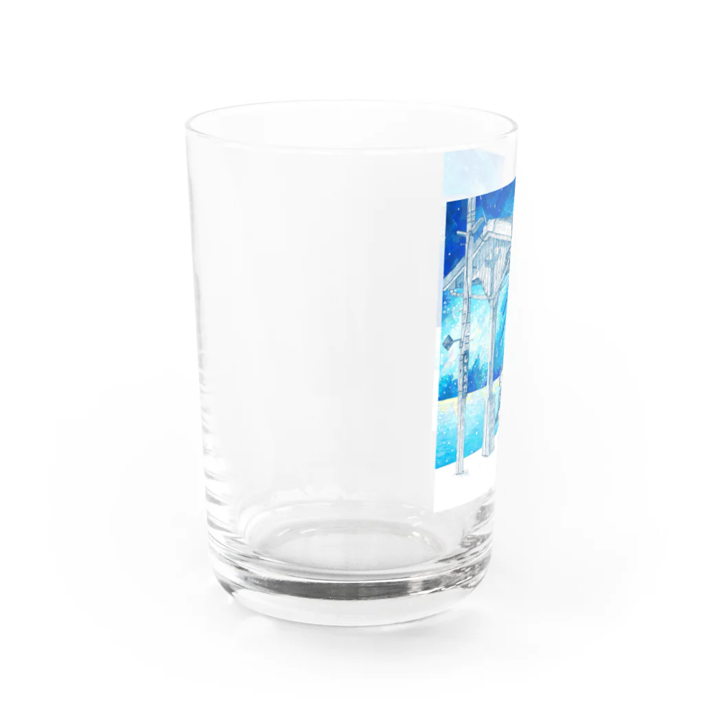 始発ちゃんの星の降る駅 Water Glass :left