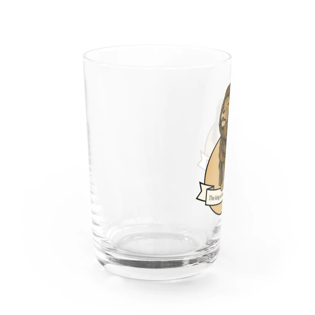 Masashi Kaminkoの【パンダ】百獣の王ポンちゃん グラス左面
