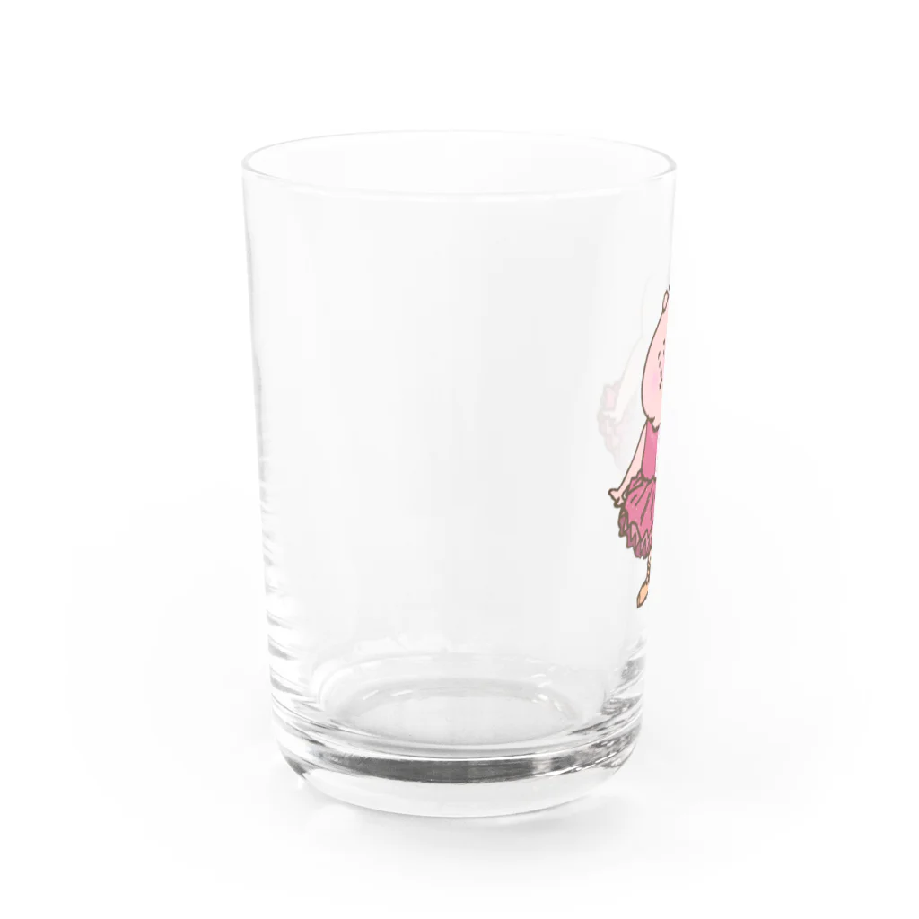ぱくぱく村ふるさと納税のぱくぱく村のリトルバレリーナ(シンプル) Water Glass :left