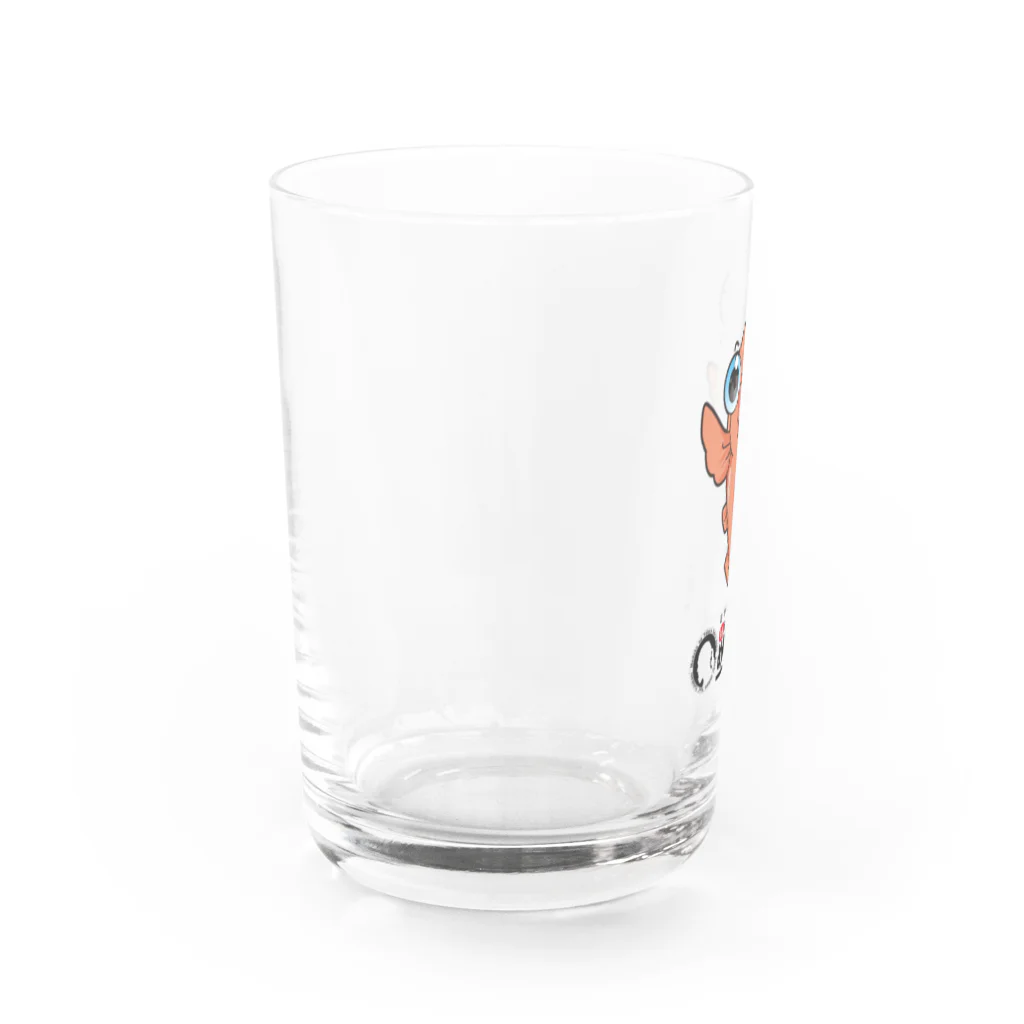 めだかの館公式グッズショップの楊貴妃メダカのよう吉 Water Glass :left