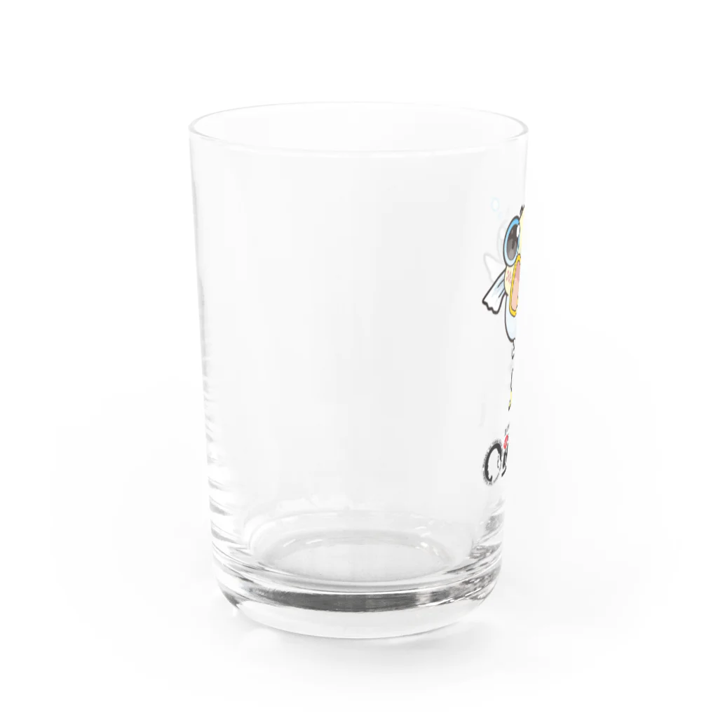 めだかの館公式グッズショップのメダカのめだ吉 Water Glass :left