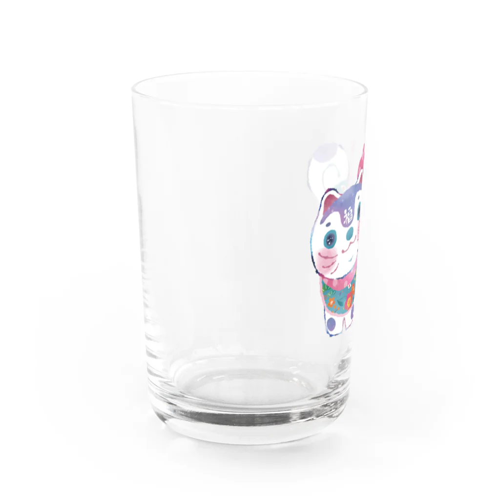 ミウラエツコのうるうるこまいぬ Water Glass :left