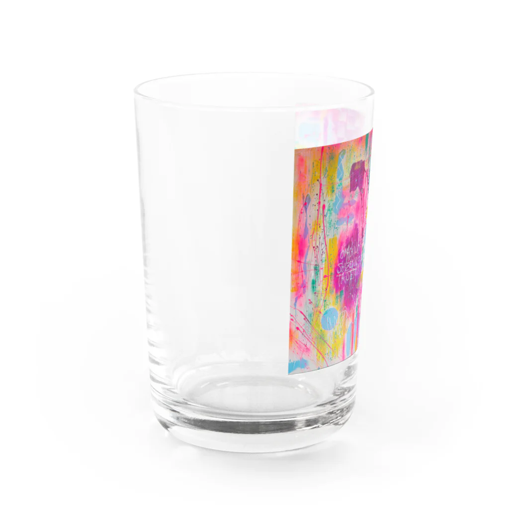 大正舘ゲイジュツ 天狗レーベル の北アルプス雷鳥Love＆Peace Water Glass :left