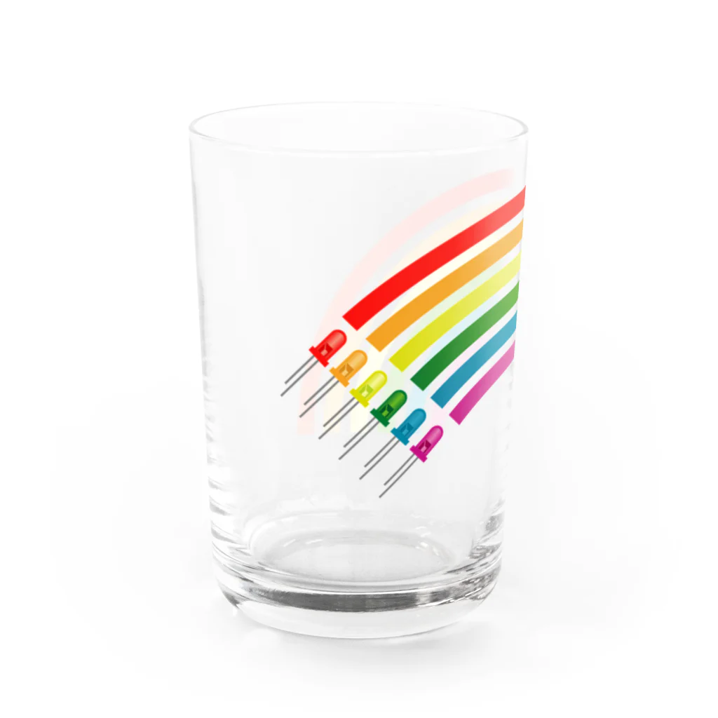 VIETSTAR★１０８のレトログラス　レインボー Water Glass :left