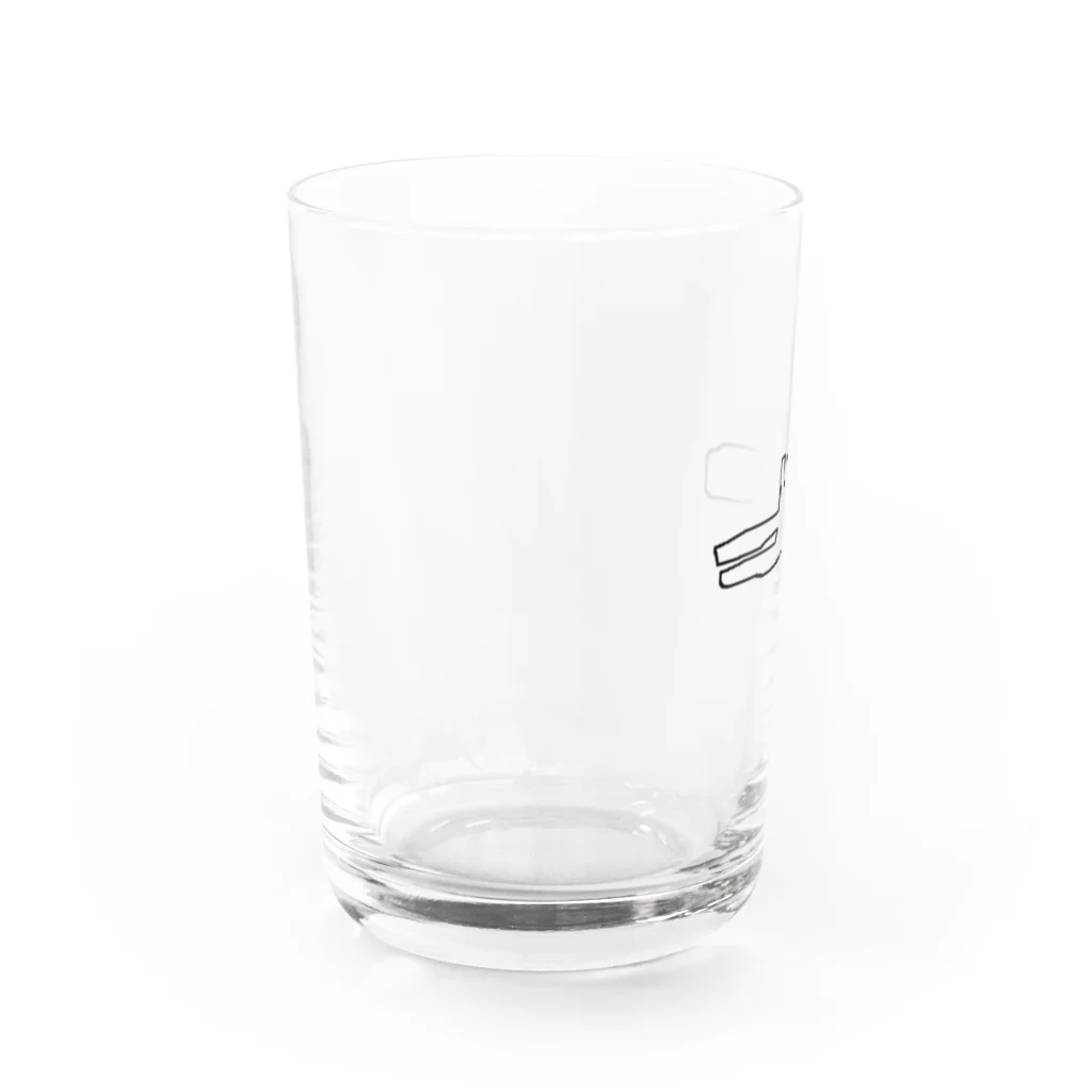 🗻裏山🗻のわに Water Glass :left