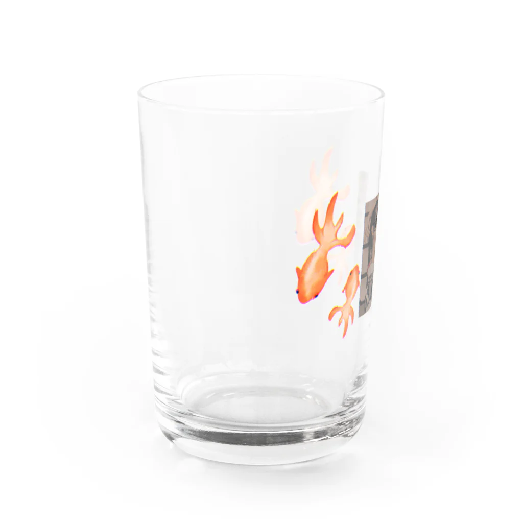 ゆこmamyファミリー工房の金魚ちゃん Water Glass :left