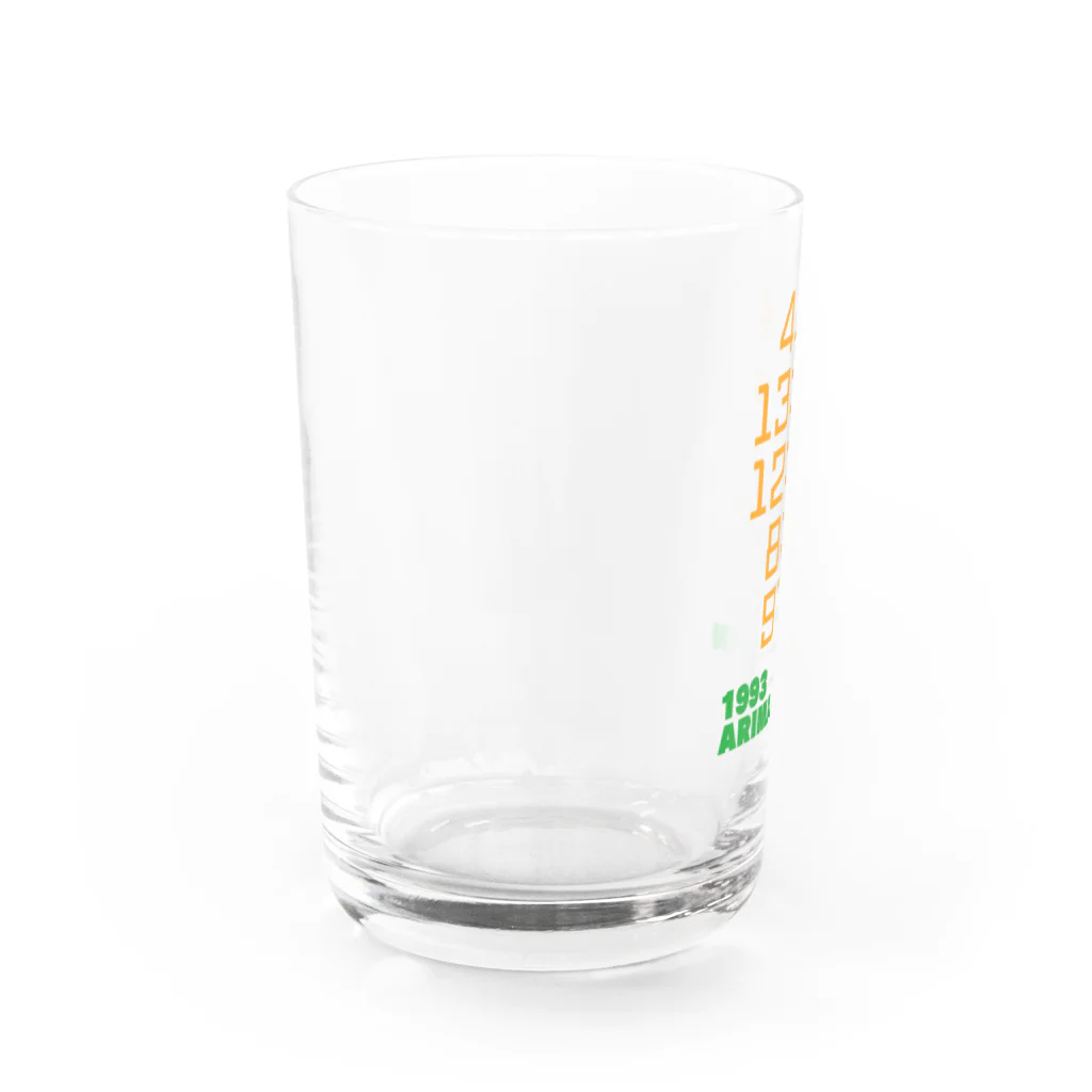 馬屋(ばや)の1993 ARIMA KINEN Water Glass :left