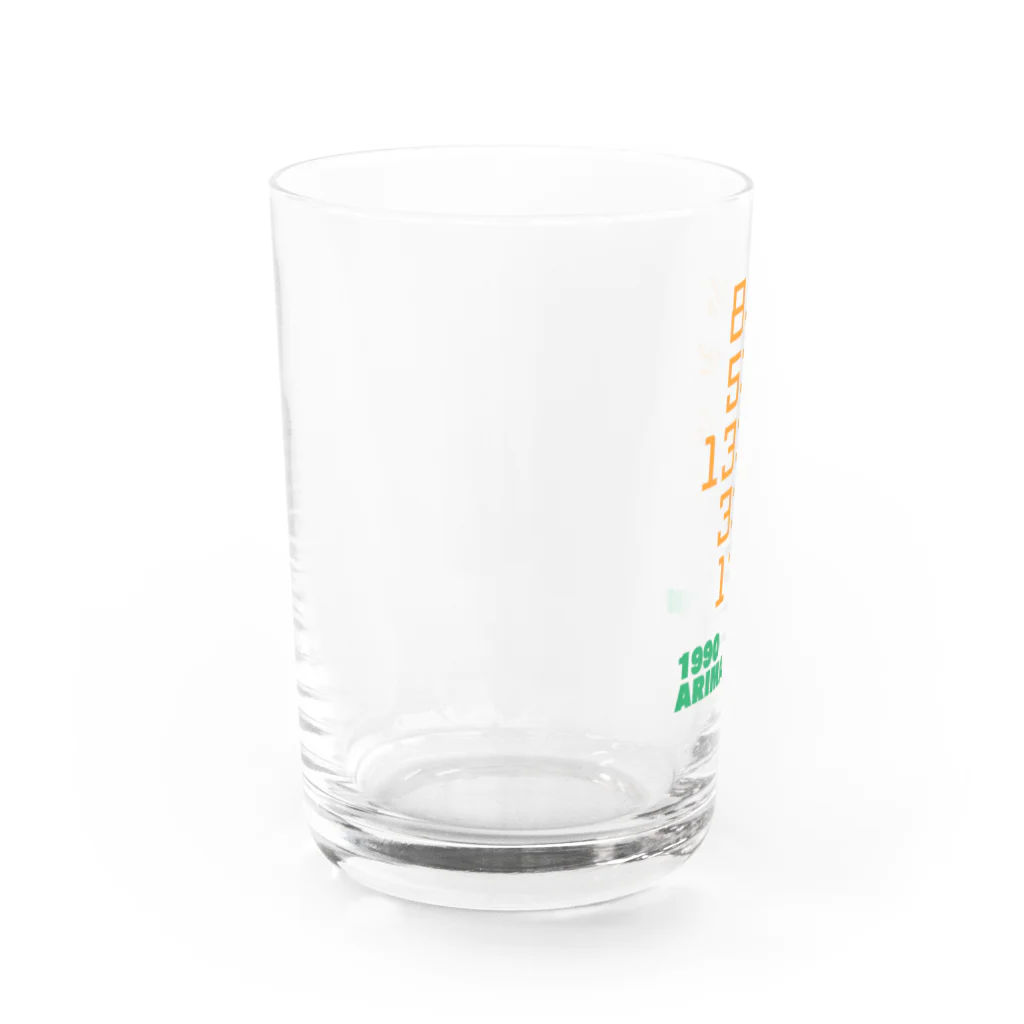 馬屋(ばや)の1990 ARIMA KINEN Water Glass :left