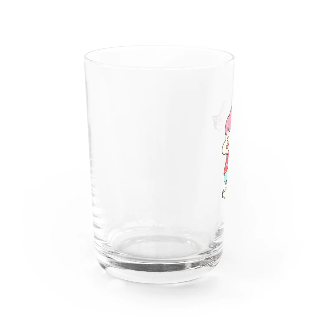 かまねりショップの走る子ちゃん Water Glass :left