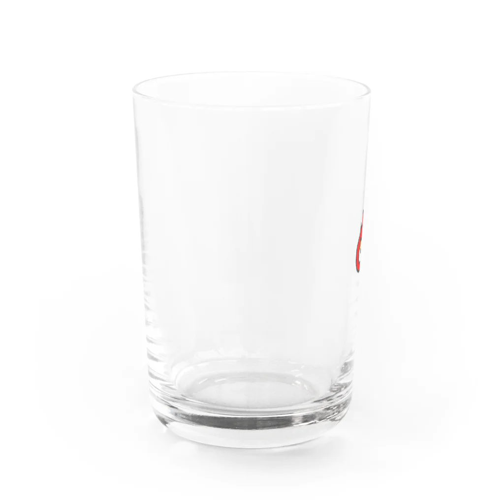 てらなっとうの豆屋さんのふにゃネコ Water Glass :left