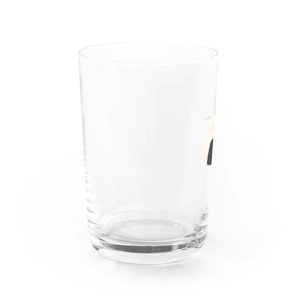 のんびりおにぎり専門店のつなまよのおにぎり Water Glass :left