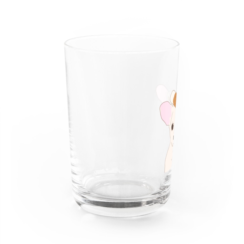 だいな&えでぃのチクワワ　クリーム Water Glass :left