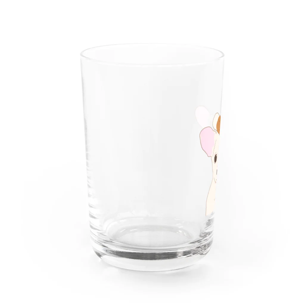 だいな&えでぃのチクワワ　クリーム Water Glass :left