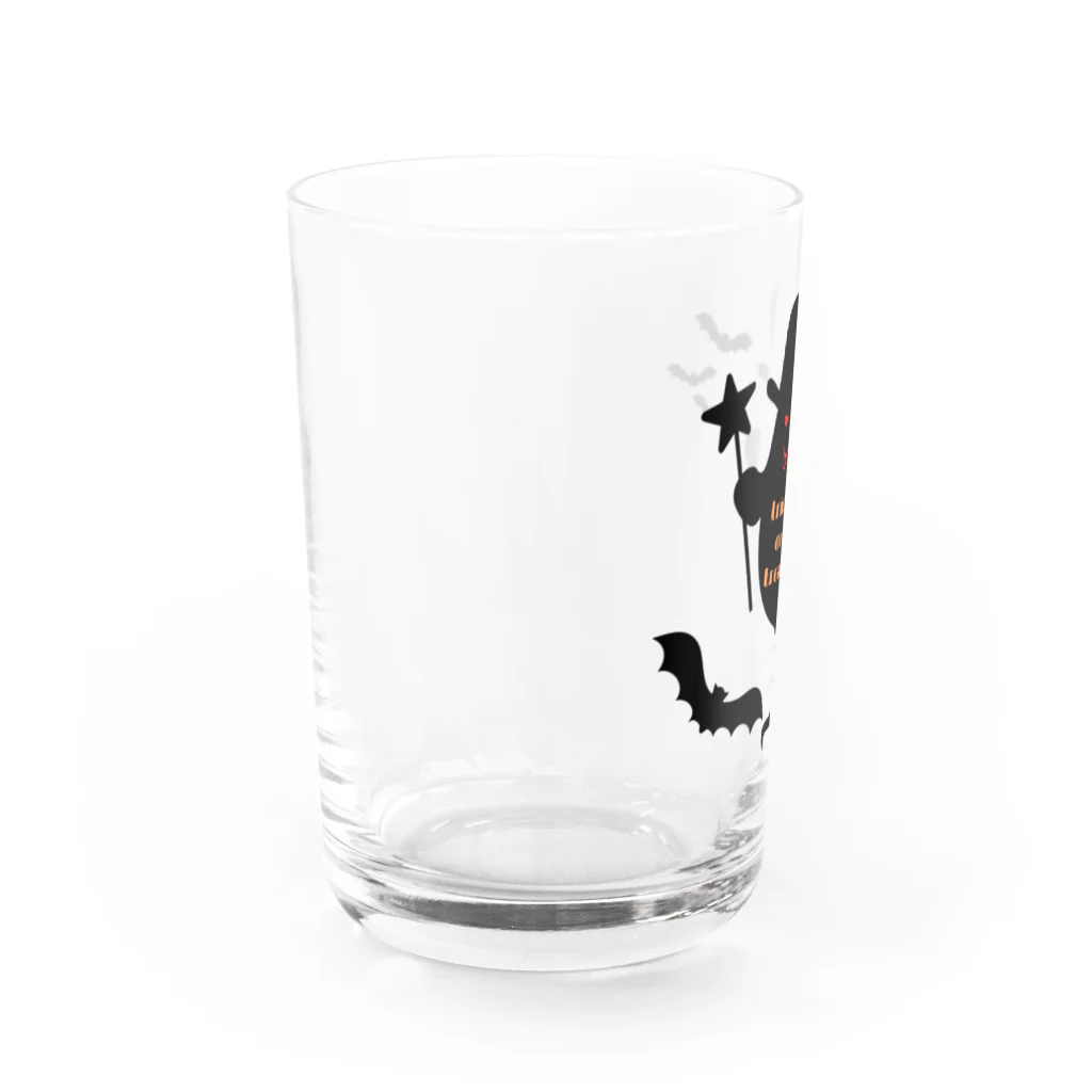 デザインぽのハロウィンゴースト Water Glass :left