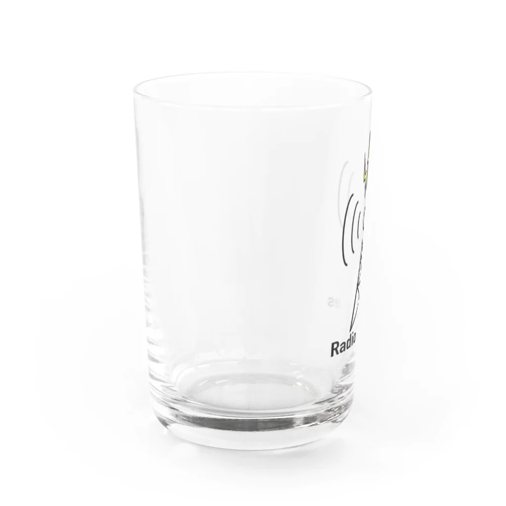 TVHBDの電波塔ロゴ Water Glass :left