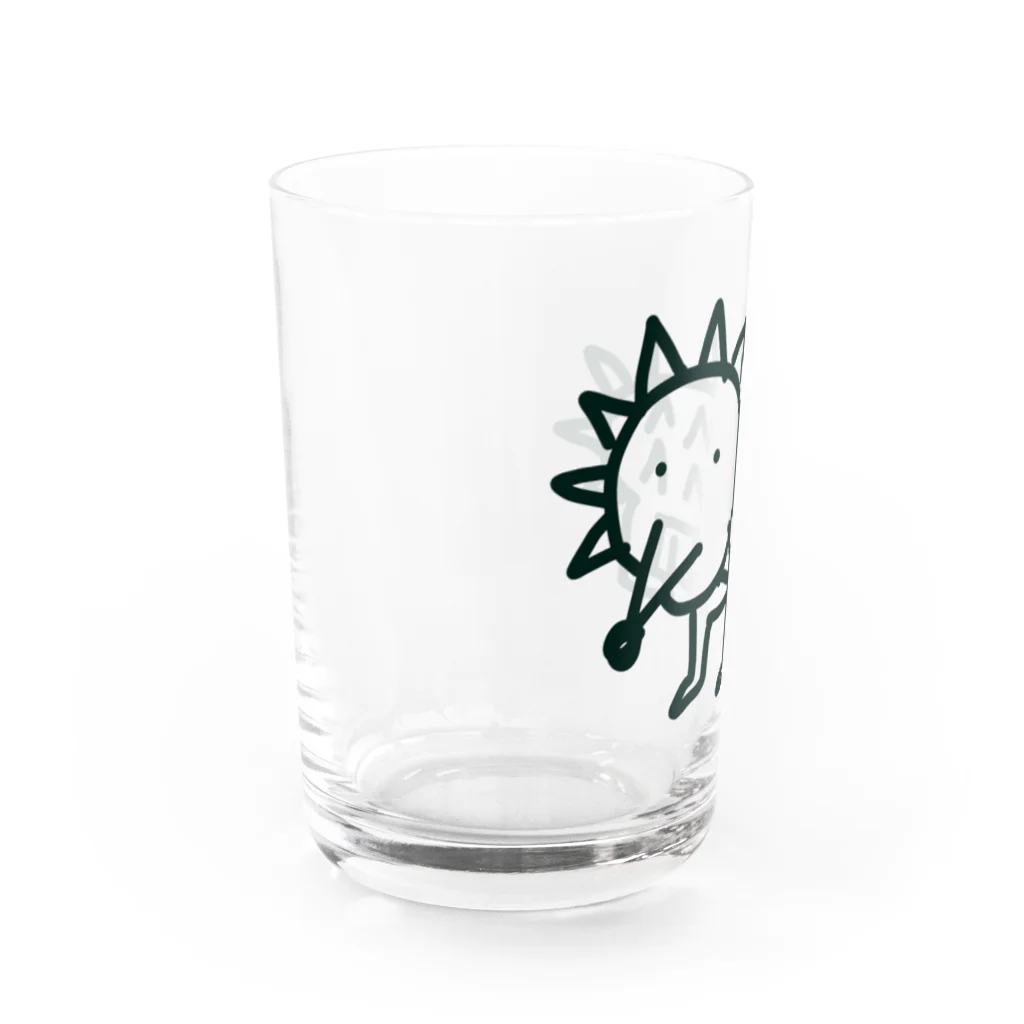 画伯のお絵かき部屋の画伯のハリネズミ Water Glass :left