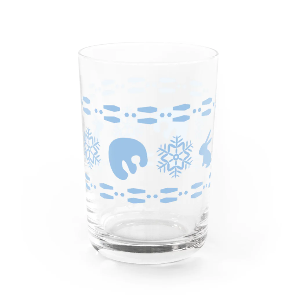 ～十和田湖の案内人～遊部屋十和田の十和田湖冬ウサギカップ Water Glass :left