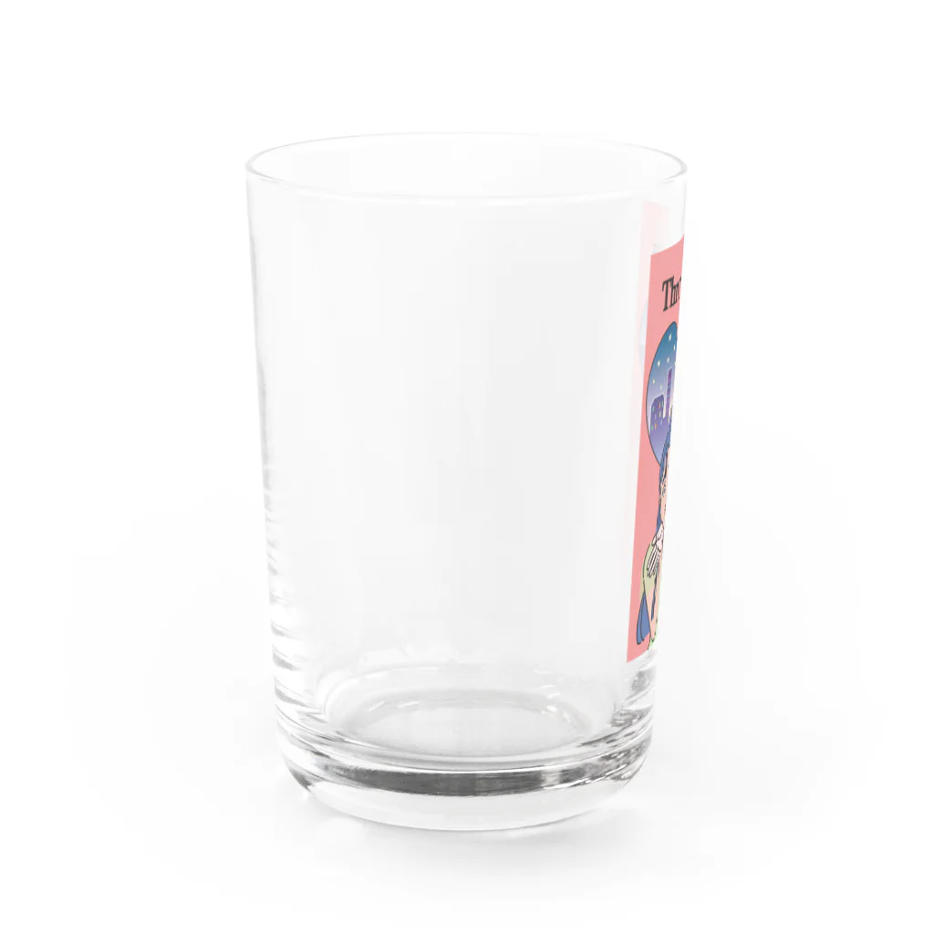 TSUKIKOU SHOP の投げキッスの女の子 Water Glass :left