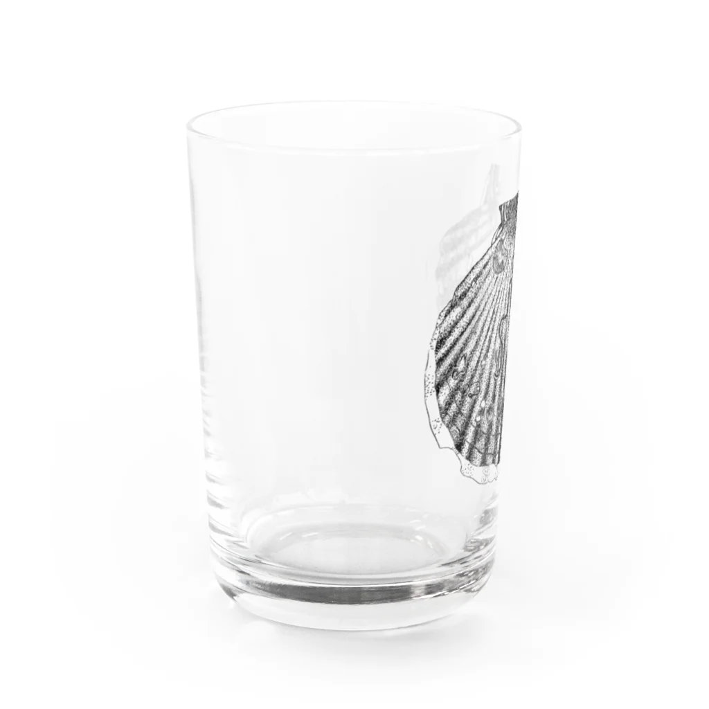 せいだいしおりのリアルホタテ Water Glass :left