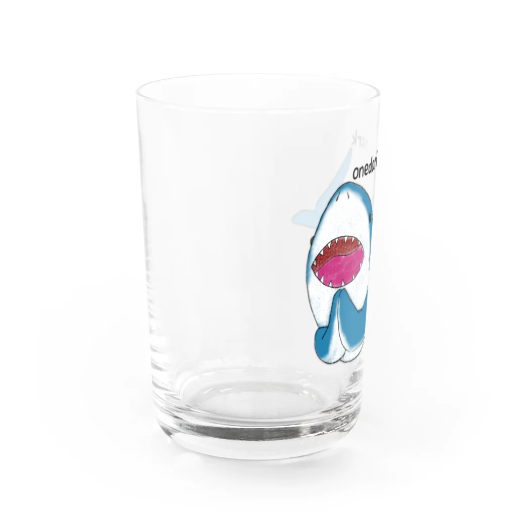 はさまるのonedari shark Water Glass :left