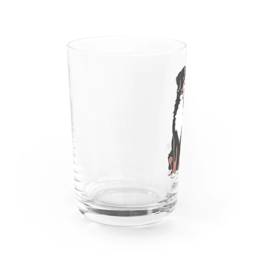 lilyamamのバーニーズマウンテンドッグ　lilyamam Water Glass :left