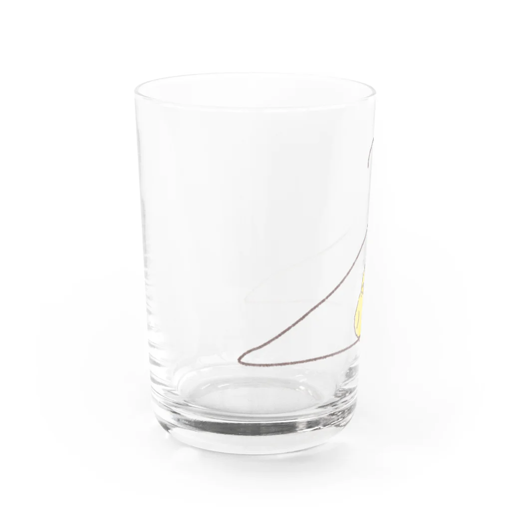 小鳥のほっぺのハンガーピヨちゃん Water Glass :left