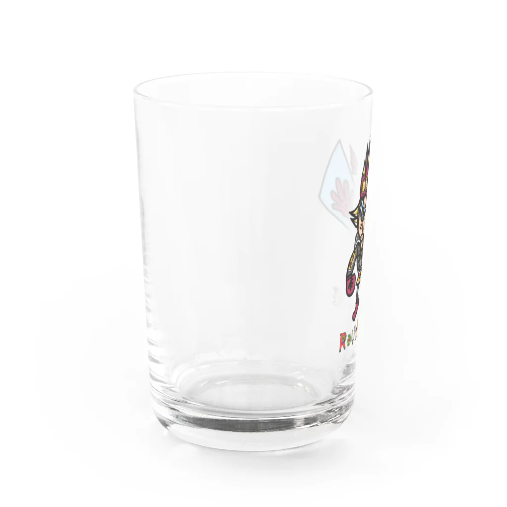 oekaki/ROUTE ONEの地王★天魔くん Water Glass :left