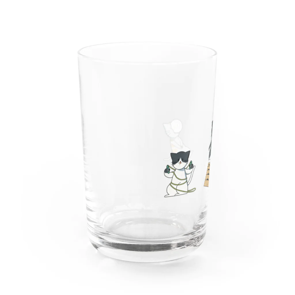 あらふじ ぺすの体育と猫 Water Glass :left