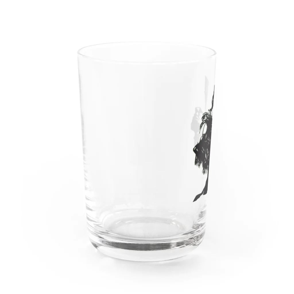 ⓟⓞⓘⓢ ⓒⓗⓘⓒⓗⓔのスコティッシュテリア 切り絵 Water Glass :left