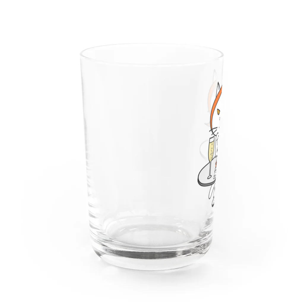 mkumakumaのおひとりにゃま色付き Water Glass :left