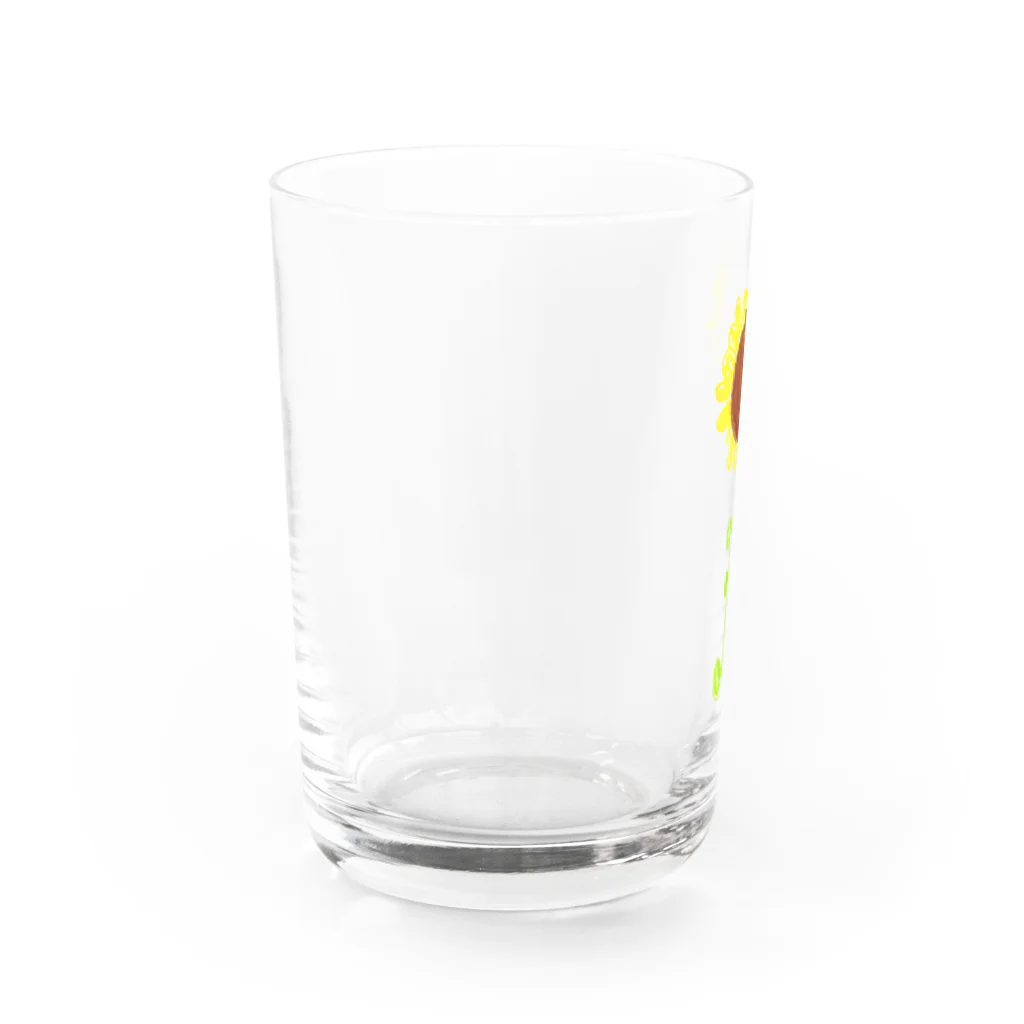 うちのがはくのがはくのひまわり Water Glass :left