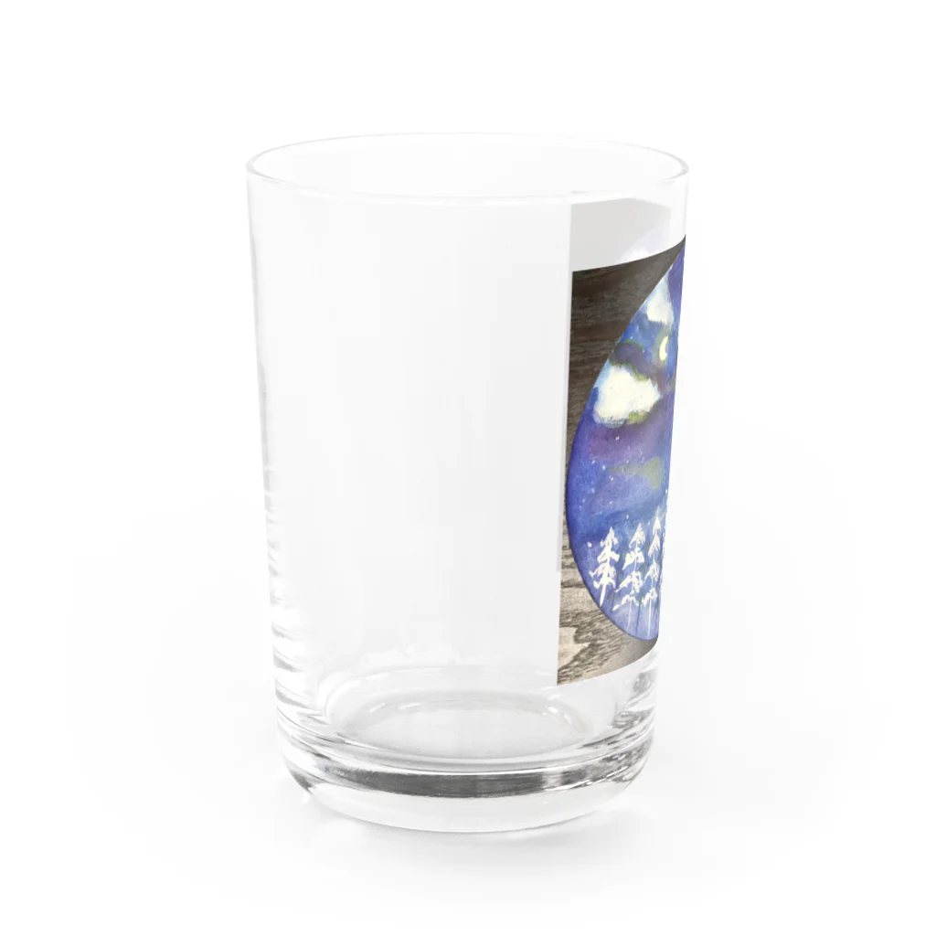 くるくるショップの冬景色るんるん Water Glass :left