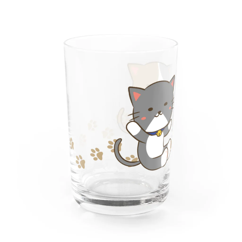 cana@ぶたさんと韓国語の猫さんず Water Glass :left